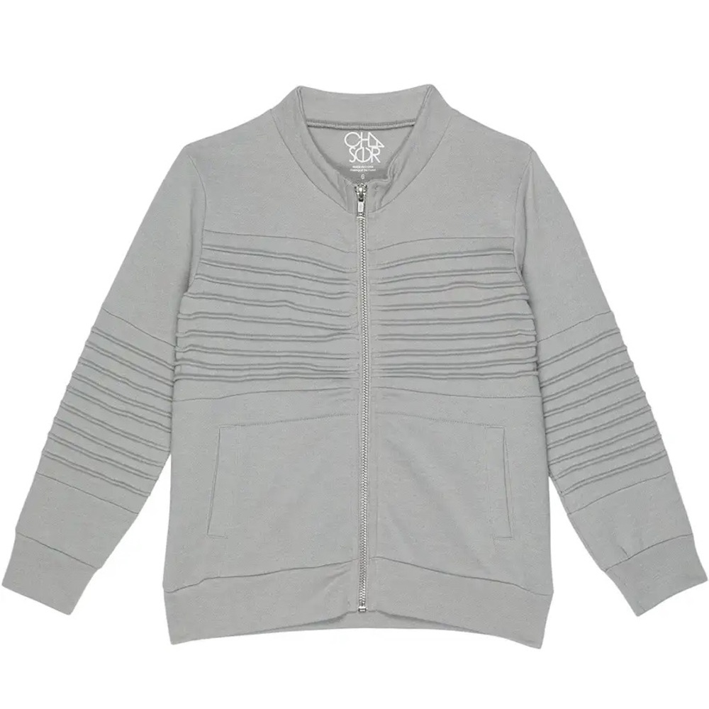 Chaser Boy’s Mock Neck Moto Zip Jacket NWT Size 6